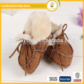 wholesale shoes soft Genuine Leather cotton yarn baby shoes for alibaba in spanish